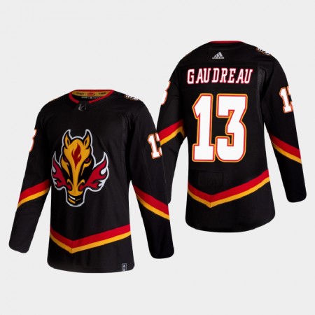 Camisola Calgary Flames Johnny Gaudreau 13 2020-21 Reverse Retro Authentic - Homem